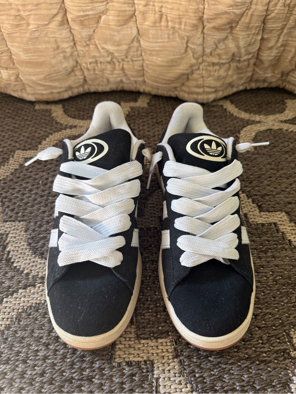 Men’s adidas Black and White Low-Top Sneakers